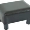 GTYT Leather Footstool Foot Rest Small Seat Foot Rest Chair Black Home Office with Legs