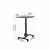 WALNUT Black Office Computer Desk, Folding Laptop Shelf Table Can Be Raised and Lowered