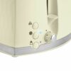 Russell Hobbs 26062 2 Slice Toaster - Contemporary Honeycomb Design with Extra Wide Slots and High Lift Feature, Cream