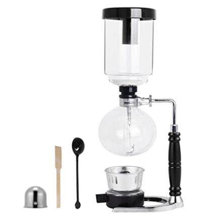 YUCHENGTECH Syphon Coffee Maker 5 Cup Siphon Coffee Maker 600ML Glass Siphon Vacuum Coffee Maker Tabletop Glass Siphon Pot Syphon Vacuum Pot Coff