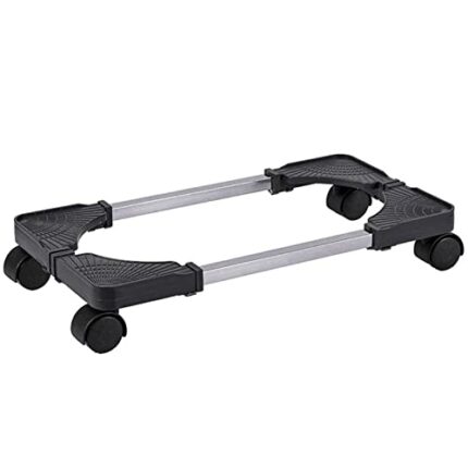 Kisbeibi Mobile CPU Stand,Computer Tower Stand,Adjustable Mobile CPU Stand with 4 Locking Caster Wheels,PC Tower Stand,Fits Most PC Under Desk fo