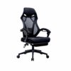 DLOETT Office Recliner Chair, High-Back Desk Chair with Lumbar Support, Height Adjustable Seat, Breathable Mesh Back, Black