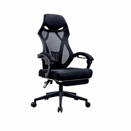 LZQDM Reception Chairs With Arms and Back Support Ergonomic Office Chair ，Modern High Back Desk Chair with Footrest and Lumbar Support