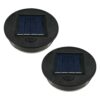 ULEMONDEE 2PCS/4PCS Solar Lantern Light Replacement Top 8CM/3.1inch,LED Solar Panel Lantern Lid Lights Bulb Replacement Part, for Outdoor Hanging