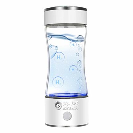 Hydrogen Water Bottle Portable Hydrogen Water Maker SPE PEM Technology Rechargeable Ionized Water Generator Anti Aging Antioxidant Glass Bottle 3