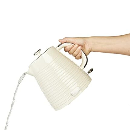 Haden Devon Cream Kettle - Electric Fast Boil Kettle, 1.7L Capacity, BPA-Free Kettle, Auto-shutoff & Boil-Dry Protection