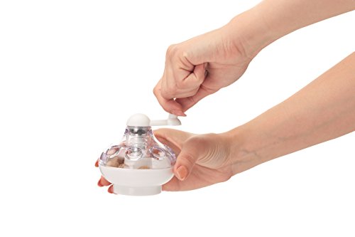 KitchenCraft KCNUTMILLDL Spice Grinder / Nutmeg Grater with Storage Compartment, Blue