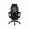 TJLSS Reclining Office Desk Chair Adjustable High Back Ergonomic Computer Mesh Recliner Home Office Chairs with Footrest and Lumbar Support (Colo