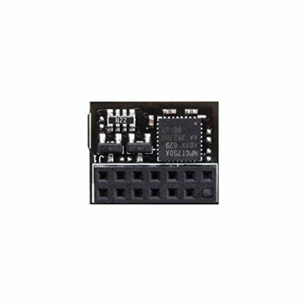 ASUS TPM SPI Modul, Securely Store Keys, Data Passwords, 14-1 Pin, SPI Interface, Nuvoton NPCT750 Chip, One Year Warranty, Black