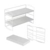 Bemodst Desk Stand, Multi-Purpose Desk Storage Shelf, Desk Organizer, Double-Layer Book rack, Desktop Storage Rack Manager for Living Room, Child