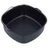 BORDSTRACT Nonstick Cake Barrel for Air Fryers, Round Air Fryer Accessory with Stainless Steel Handle, BPA-Free and Dishwasher Safe, Compatible w