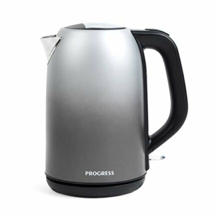 Progress EK4331PMETOMBRE Ombre Mist Jug Kettle, 1.7 L, 3000 W, Rapid Boil, Anti-Limescale Filter, Boil-Dry Sensor, Grey