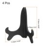 MECCANIXITY 7 Inch Display Stand Holders Display Pictures PP Plastic Black for Home Decoration, Art, Book Stores Pack of 4