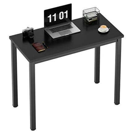 Need Small Desk, 31.5 inch Sturdy Writing Desk for Small Spaces, Small Computer Desk Teens Desk Study Table Laptop Desk Home Ofice Desk, Black Me