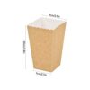 50 Pcs Kraft Paper Popcorn Favor Boxes, Reusable Cardboard Candy Containers, 3 Sizes Popcorn Carton Treat Box for Theater Carnival Birthday Weddi