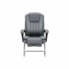 WALNUT Ergonomic Office Recliner Chair with Lumbar Support Modern Simple Leisure Chair Study Chair Fabric Office Chair Bow Chair (Color : Gray)