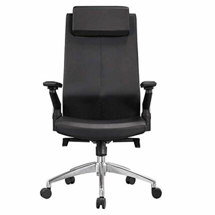 Mu Swivel Office Chair Black Office Chair Padded Executive Office Chair Adjustable Manager Work Chair for Home Office High Back Desk