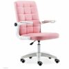 SCDBGY ygqbgy Pink Pulley Office Chair，with Wheels Armrests Modern PU Leather Office Chair Midback Home Computer