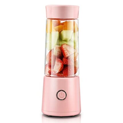 Maizoon USB Juicer Cup Portable Blender Mini Electric Household Fruit Mixer Shakes and Smoothies Powerful Motor 1500mah 4 Blades for Home Travel
