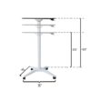 Pneumatic Adjustable Height Laptop Desk, Sit and Stand Mobile, Ergonomic Design, Excellent Computer Workstation for Classrooms, Offices, and Home