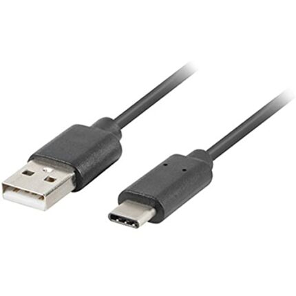 USB Cable Lanberg 2.0 Male/USB C Male Quick Charge 3.0 1.8 m Black