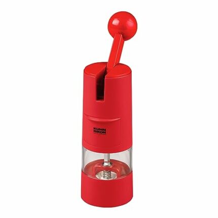 Kuhn Rikon Ratchet Grinder for Salt, Black Peppercorns or Spices. Salt Mill (Coarse - Fine). Spice Grinder. Black Pepper Grinder Mill. Salt Grind