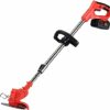 Trimmer Electric Lawn Mower Small Household Lawn Mower The Best Assistant for Gardens and Farms with Plastic Blade Lithium Battery Charger (Size