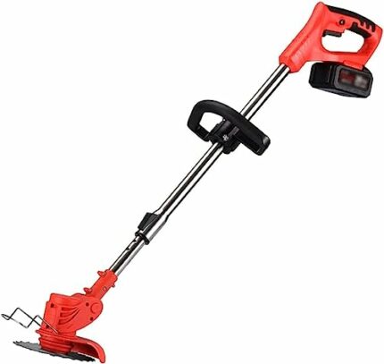 String Trimmer Electric Lawn Mower Small Household Lawn Mower The Best Assistant for Gardens and Farms with Plastic Blade (Size : Battery*1)