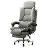 JHKZUDG High Back Executive Office Chair,Reclining Office Chair with Armrest,Reclining Computer Chair with Adjustable Height, Swivel Wheels And R