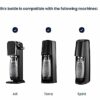 SodaStream 2 Pack 1L BPA Free Water Bottle for Carbonated Drinks. Dishwasher Safe, Compatible with SodaStream Spirit, Spirit One Touch, Terra, Ar