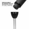 Chefman Immersion Blender, 800W Hand Blender with Stainless Steel Blades, Powerful Electric Ice Crushing, 2-speed Control Handheld Food Mixer, Pu