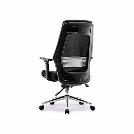 NXYJD Ergonomic Office Chair with Lumbar Support, Adjustable Armrests, Height Adjustable, Black