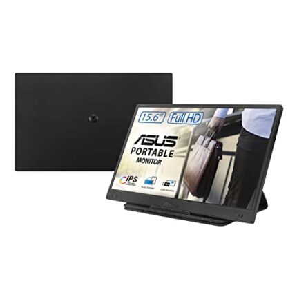 ASUS ZenScreen Portable Monitor 15.6" 1080P FHD Laptop Monitor (MB166B) - IPS USB 3.0 Travel Monitor, Flicker-free and Blue Light Filter w/Smart