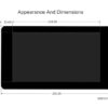 7inch Touchscreen Display for Raspberry Pi 4B/3B+/3A+/3B/2B/B+/A+, DSI Interface, 800x480 Capacitive TFT Screen, Support Raspberry Pi OS/Ubuntu/K
