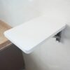 SKOAJAS Wall Table Folding for Kitchen, Breakfast Bar Table, Compact Small Space Dining Table Computer Desk Workstation Wall Mounted Drop Leaf De