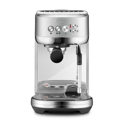 Sage the Bambino Plus Espresso Machine, Coffee Machine with Milk Frother, SES500BSS - Brushed Stainless Steel