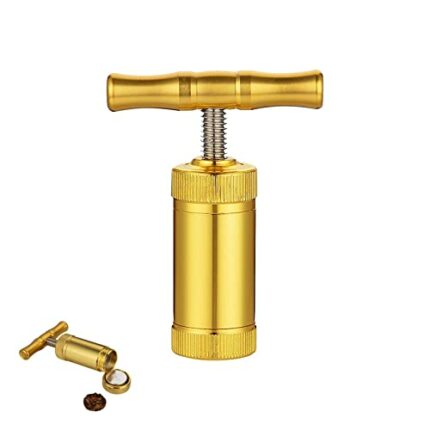 T Pollen Press Tool Pollen Press Kief Heavy Duty Pollen Presser T Press Handle Tool Metal Aluminum Compressor T Shape Handle Tool for Pressing He