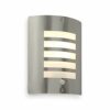 Bianco PIR Lights Outdoor - Outside Lights Mains Powered - Security Lights with Motion Sensor Mains Powered - IP44 Rated Wall Lights - E27 LED Co
