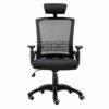 WALNUT Chairs,Office Chair High Back Mesh Office Chair with Adjustable Headrest, Armrest, Seat Height, Lumbar Support and Tilt Tension(Color : Bl