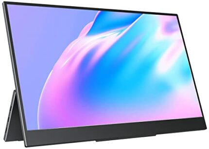 cocopar Portable Monitor – Upgraded 15.6 Inch 1080P FHD HDR FreeSync Ultra Slim USB-C Portable Display with Kickstand Dual Type-C Mini HDMI Dual