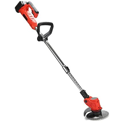 FSCLJ Electric Grass Trimmer Cordless lawn trimmer, Lawn mower with 24 V Li-ion batteries Adjustable handle and height agricultural edging tool
