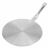 Zerodis Stainless Steel Heat Diffuser Plate Kitchen Utensil with Heat Proof Handle for Gas/Electric/Induction Cooker(20cm)
