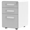 YITAHOME Fully Assembled 3-Drawers Mobile File Cabinet for Home Office, Lockable Rolling Filing Cabinet with Wheel, Under Desk File Storage Cabin