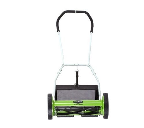 GreenWorks 25052 16-Inch Reel Lawn Mower with Grass Catcher