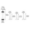Sausage Stuffer,Hanheld Manual Sausage Maker with 3 Size Filling Nozzles Attachment,Food Grade Meat Stuffing Filler for Household Use(White)