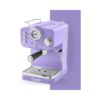 Swan SK22110BN Retro Espresso Coffee Machine with Milk Frother, Steam Pressure Control, 1.2L Detachable Water Tank, 1100W, Retro Black