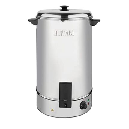 Buffalo Hands Free Electric Water Boiler 40 litres - Durable, Easy Clean, Temperature Control, Restaurant Café Mobile Catering Hot Water Dispense
