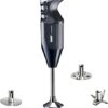 Bamix 1022.006 PRIME Stick Blender Set with multi-purpose stainless steel blade, Whisk, Beater, 250 Watts, 2 Speeds, Made in Switzerland, Black