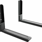 Utiz Microwave Wall Bracket Holder Universal Extendable Arms Microwave Weight 45kg (Black) Suitable for All Microwaves