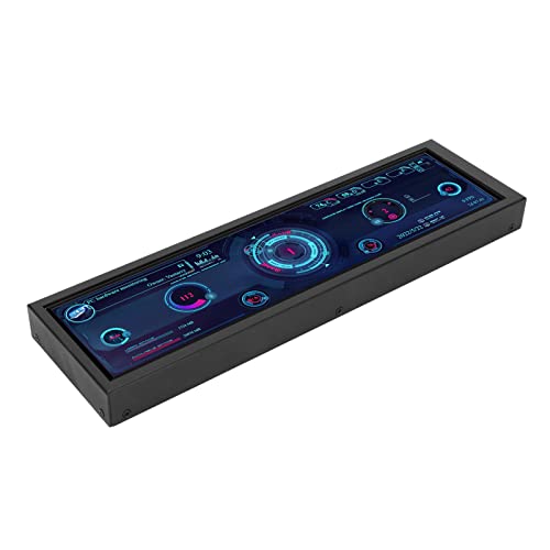 Bewinner 8.8 inch IPS USB Mini Screen, 1920x480 IPS LCD Screen for Aida64 PC CPU Monitor GPU Fan Speed Computer Temperature Memory Sub Display, 3